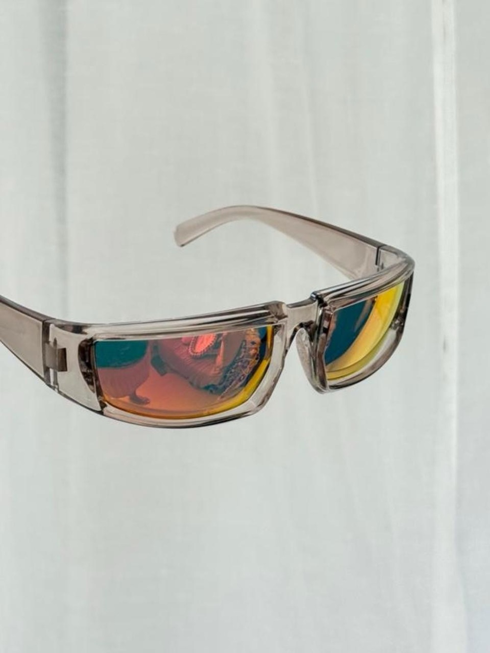 ⟡ sunset gradient mirroredshield sunglasses ⟡